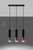 Lampa wisząca LOOPEZ 3L czarny/miedź SL.0948 Sollux