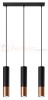 Lampa wisząca LOOPEZ 3L czarny/miedź SL.0948 Sollux