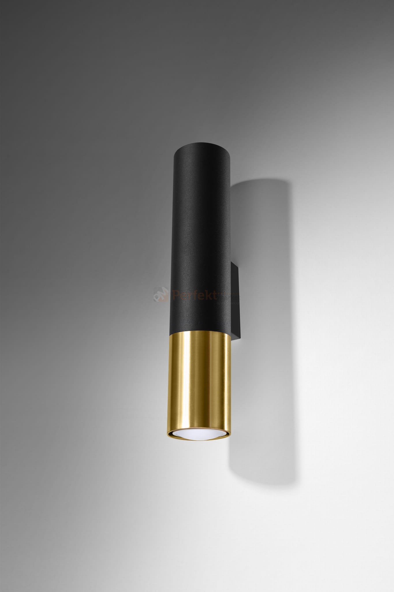 Kinkiet LOOPEZ czarny/złoty SL.0950 Sollux