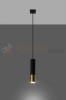 Lampa wisząca LOOPEZ 1 czarny/złoty SL.0952 Sollux