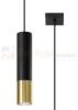 Lampa wisząca LOOPEZ 1 czarny/złoty SL.0952 Sollux
