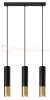 Lampa wisząca LOOPEZ 3L czarny/złoty SL.0954 Sollux