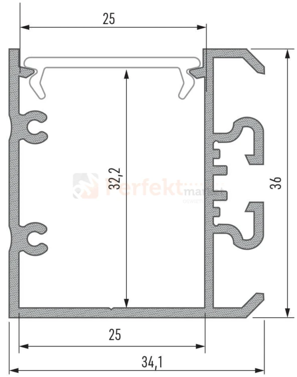 Profil aluminiowy LED Unico oświetlenie_LED oswetlenie_sufitowe ścienne wymiary rozmiar montaż perfektmarket.jpg