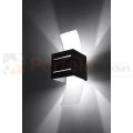 lampa_ścienna kinkiet czarna g9 nowoczesna minimalizm design lampa kwadratowa plafon LED loreto czarny perfektmarket SL.0201