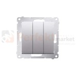 DW31.01/43 Simon 54 Łącznik potrójny srebrny mat metalizowany bez ramki perfektmarket