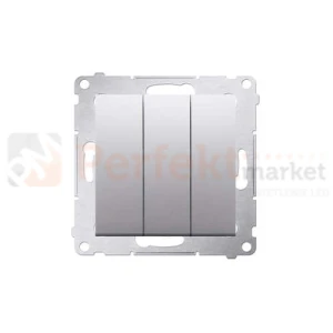 Łącznik potrójny Simon 54 DW31.01/43 srebrny mat metalizowany