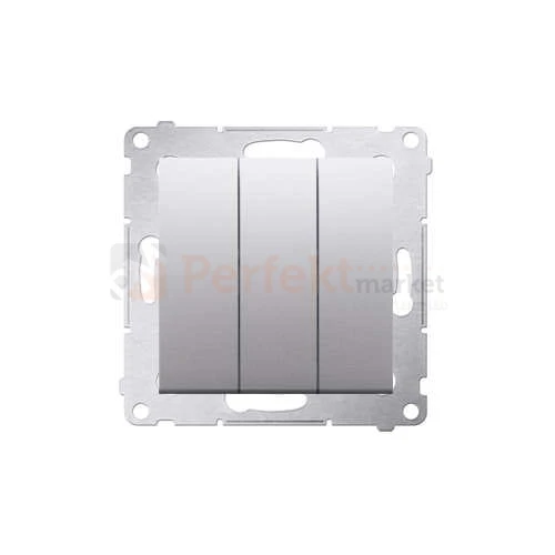 DW31.01/43 Simon 54 Łącznik potrójny srebrny mat metalizowany bez ramki perfektmarket