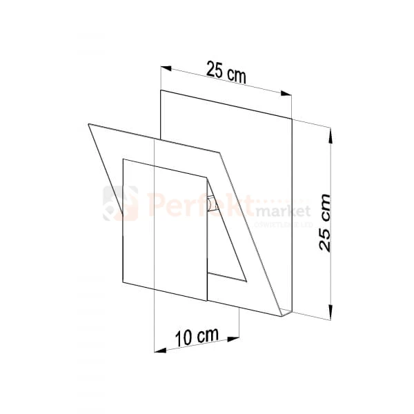 lampa_ścienna kinkiet biała nowoczesna minimalizm perfektmarket design lampa sufitowa kwadratowa plafon LED nazaria biały SL.0431 perfektmarket sklep_olsztyn.jpga