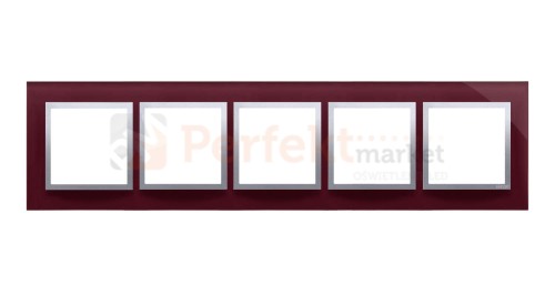 Simon 54 nature ramka 5-krotna szkło kusząca śliwka fioletowy purpura DRN5/89 perfektmarket