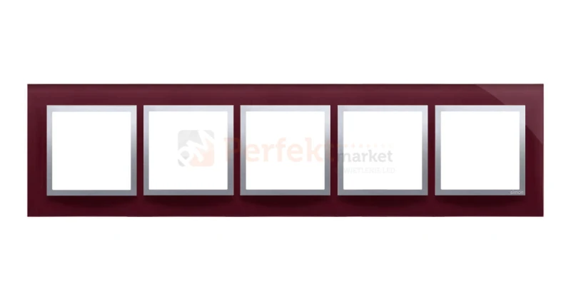 Simon 54 nature ramka 5-krotna szkło kusząca śliwka fioletowy purpura DRN5/89 perfektmarket
