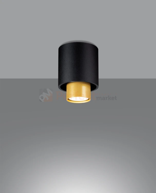 Plafon NESI czarny SL.0982 Sollux