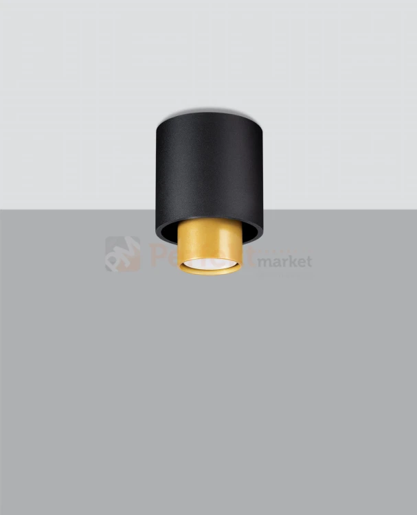 Plafon NESI czarny SL.0982 Sollux