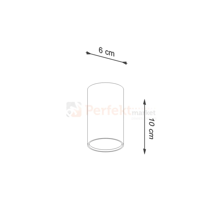 Plafon LAGOS 10 czarny SL.1000 Sollux