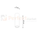 Plafon LAGOS 20 czarny SL.1001 Sollux