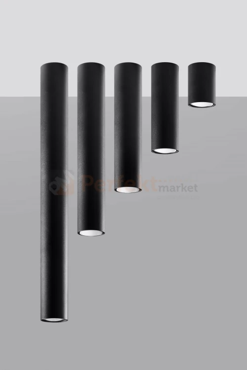 Plafon LAGOS 60 czarny SL.1003 Sollux