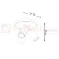 Plafon RING 3P biały SL.1015 Sollux