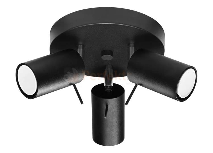 Plafon RING 3P czarny SL.1016 Sollux