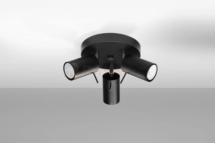 Plafon RING 3P czarny SL.1016 Sollux