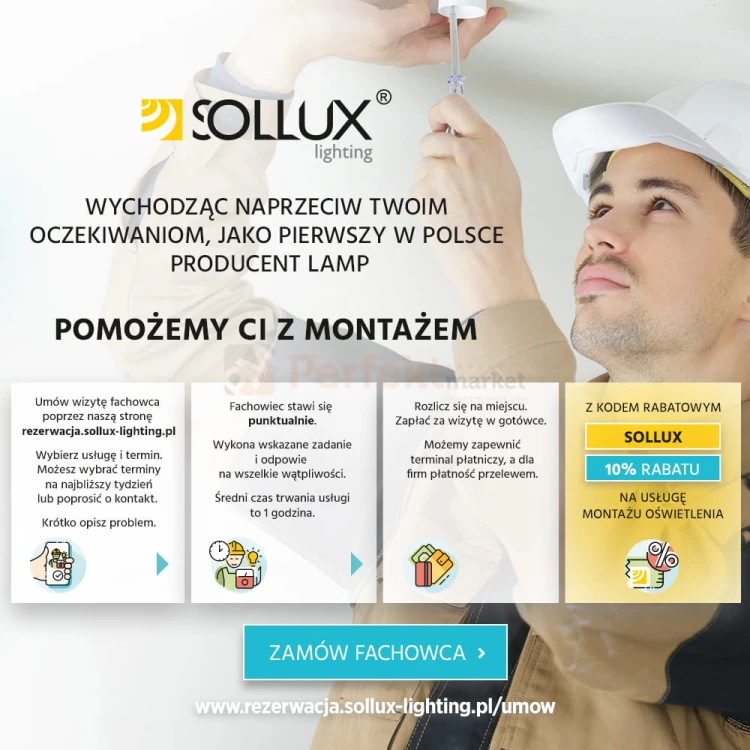 Plafon RING 3P czarny SL.1016 Sollux