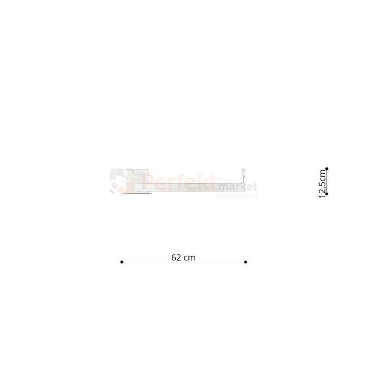 Plafon RIO 55 czarny LED 3000K TH.126 Sollux