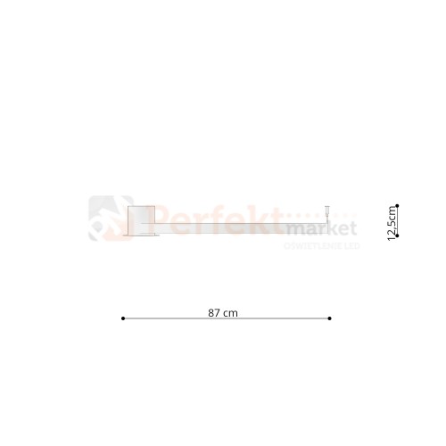 Plafon RIO 78 czarny LED 3000K TH.130 Sollux