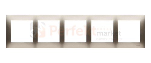 DR5/44 Simon 54 Premium ramka 5_krotna złoty mat metalizowany perfektmarket
