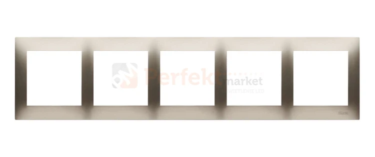 DR5/44 Simon 54 Premium ramka 5_krotna złoty mat metalizowany perfektmarket