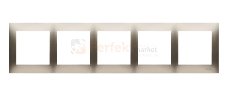 DR5/44 Simon 54 Premium ramka 5_krotna złoty mat metalizowany perfektmarket