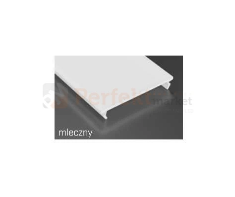 Klosze do profili LED Basic Solis Inso Iledo wide szeroki klosz mleczny