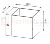 Lampa ścienna led oświetlenie_led kinkiet lampa_scienna wymiary rozmiar rozmiary cube kwadratowy transfer wl 90842 black wall Zuma Line perfektmarket.jpg