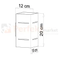 lampa_ścienna kinkiet szara g9 nowoczesna minimalizm design lampa kwadratowa plafon LED blocco szary perfektmarket SL.0479