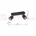 Lampa sufitowa PORTER 2XGU10 IP44 ML7643