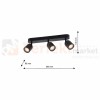 Lampa sufitowa PORTER 3XGU10 IP44 ML7644