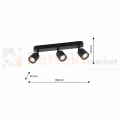 Lampa sufitowa PORTER 3XGU10 IP44 ML7644