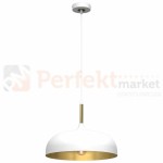Lampa wisząca LINCOLN WHITE/GOLD 1xE27 45cm MLP8031