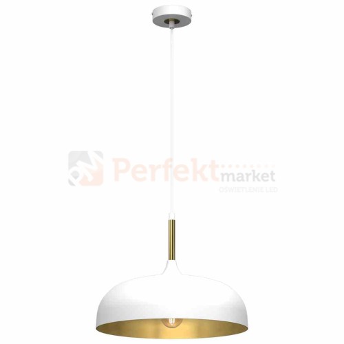 Lampa wisząca LINCOLN WHITE/GOLD 1xE27 45cm MLP8031