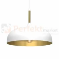 Lampa wisząca LINCOLN WHITE/GOLD 1xE27 45cm MLP8031
