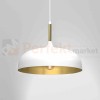 Lampa wisząca LINCOLN WHITE/GOLD 1xE27 45cm MLP8031