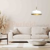 Lampa wisząca LINCOLN WHITE/GOLD 1xE27 45cm MLP8031