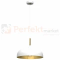 Lampa wisząca LINCOLN WHITE/GOLD 1xE27 45cm MLP8031