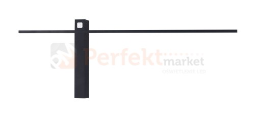 MAXLIGHT W0281 KINKIET SABRE 61 cm CZARNY IP23, ściemnialny z włącznikiem d