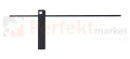 MAXLIGHT W0281 KINKIET SABRE 61 cm CZARNY IP23, ściemnialny z włącznikiem d