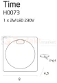 MAXLIGHT H0073 OPRAWA SCHODOWA  TIME KWADRATOWA IP54
