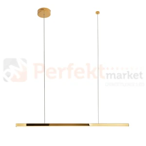 Lampa wisząca TRIO 1 złota LED liniowa MAXLIGHT P0425D ściemnialna