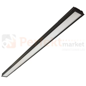 Lampa wpuszczana p/t LED liniowa czarna 120 cm 4000 Samsung chip