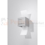 lampa_ścienna kinkiet szara g9 nowoczesna minimalizm design lampa kwadratowa plafon LED loreto szary perfektmarket SL.0202