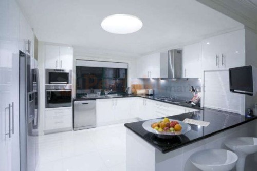 milagro plafon siena duży LED okrągły milagro biały chrom sciemnialny na_pilota ml263 perfektmarket