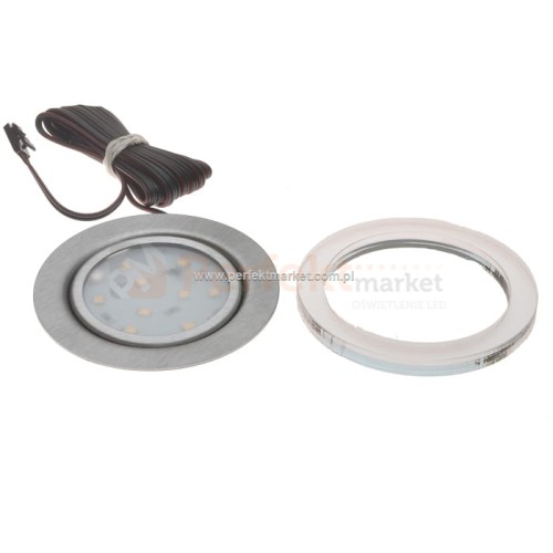 Oprawa meblowa LED okrągła olo-1-d 12V 2W stal oswietlenie perfektmarket 

