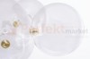 Lampa wisząca CAPRI 6 złota - 60 LED, alumiumium, szkło