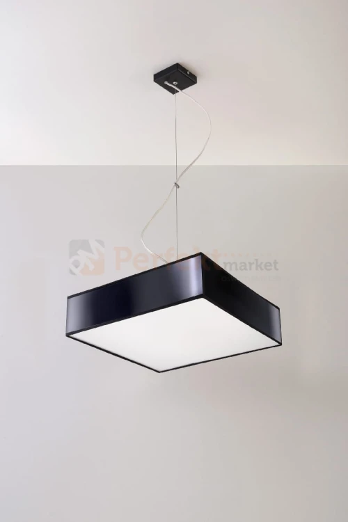 nowoczesna lampa minimal perfektmarket design wisząca sufitowa kwadratowa LED HORUS 35 czarna.jpg